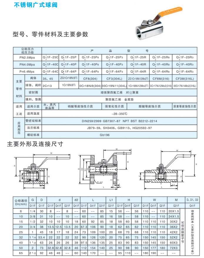 不锈钢广式球阀